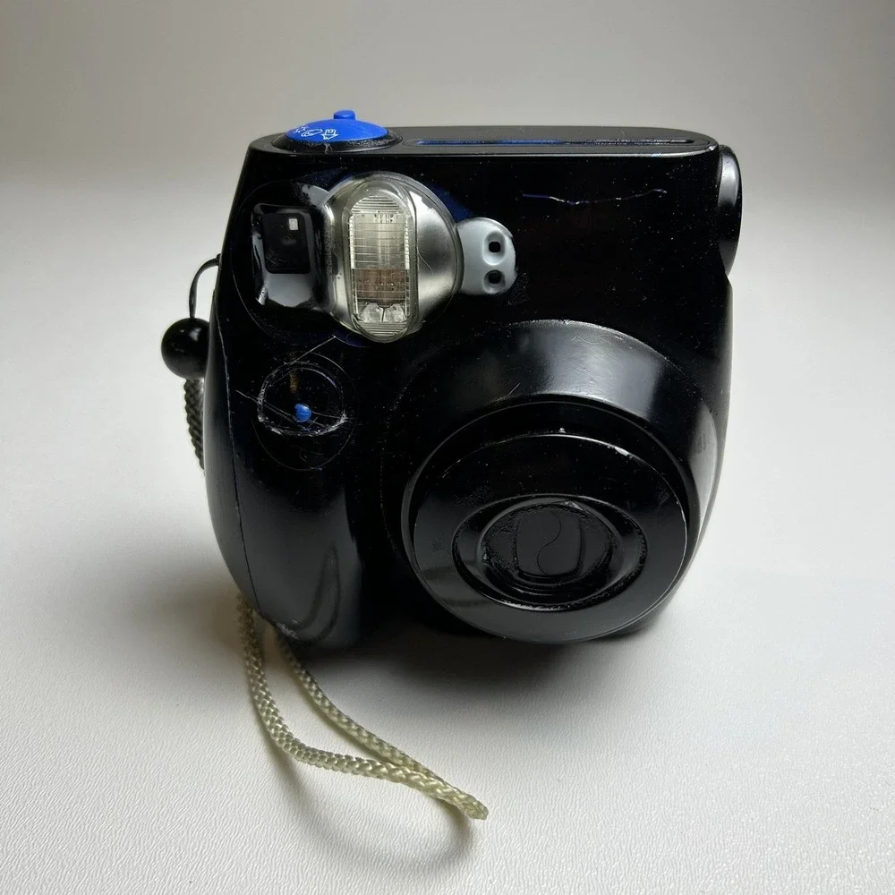 Fujifilm Instax Mini Instant Film Camera Black Blue Galaxy Carrying Case*